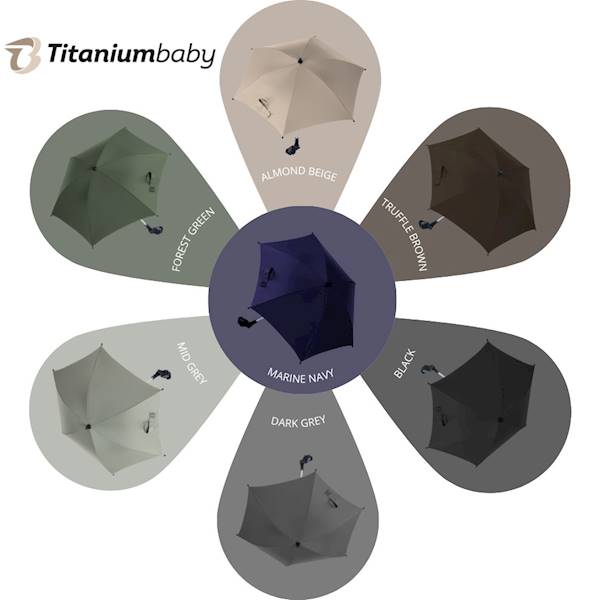 PARASOL uniwersalny TB UV 50+ Truffle Brown