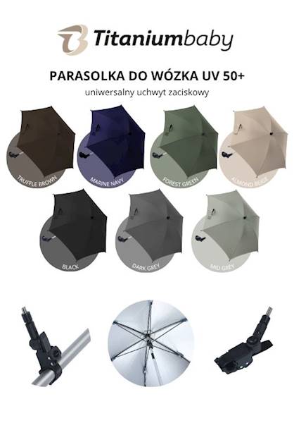 PARASOL uniwersalny TB UV 50+ Truffle Brown
