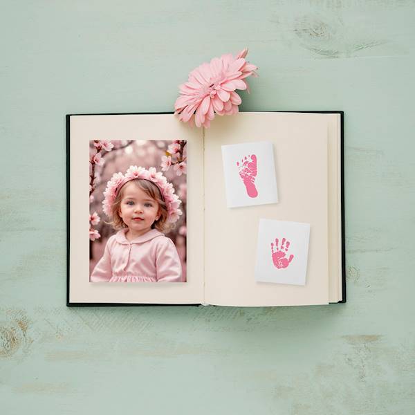 Beztuszowy zestaw do odcisków Dooky pink