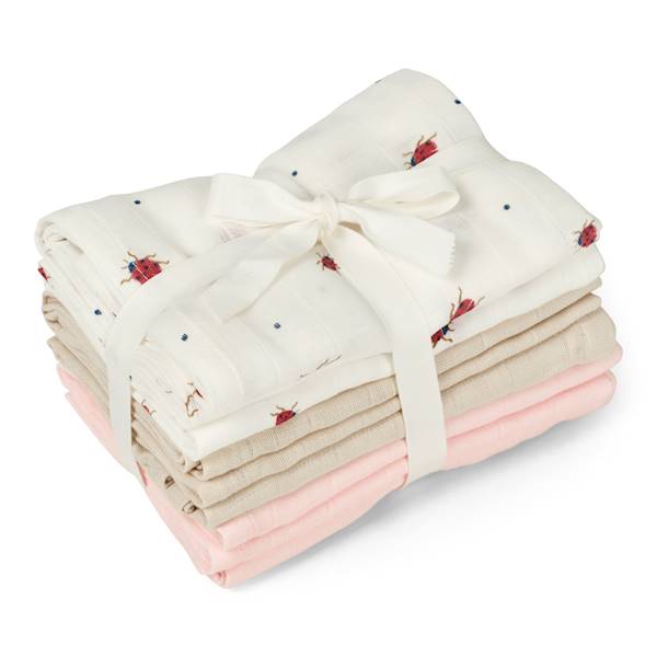 Muślinowe pieluszki 6 pack 70x70 cm Ladybug 