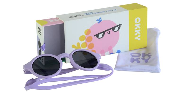 Okulary przeciwsłoneczne OKKY lilac 1,5-3 lat