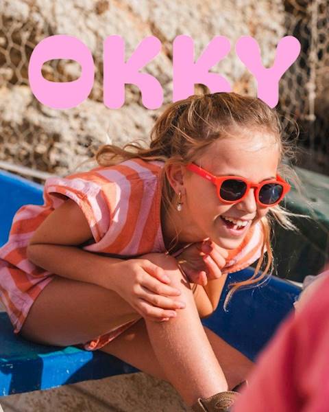 Okulary przeciwsłoneczne OKKY red 3-9 lat 