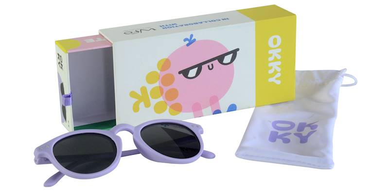 Okulary przeciwsłoneczne OKKY lilac 3-9 lat 