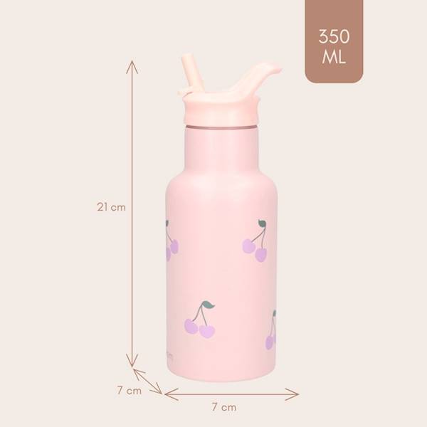 Butelka bidon 350 ml KIDZROOM Secret Garden pink