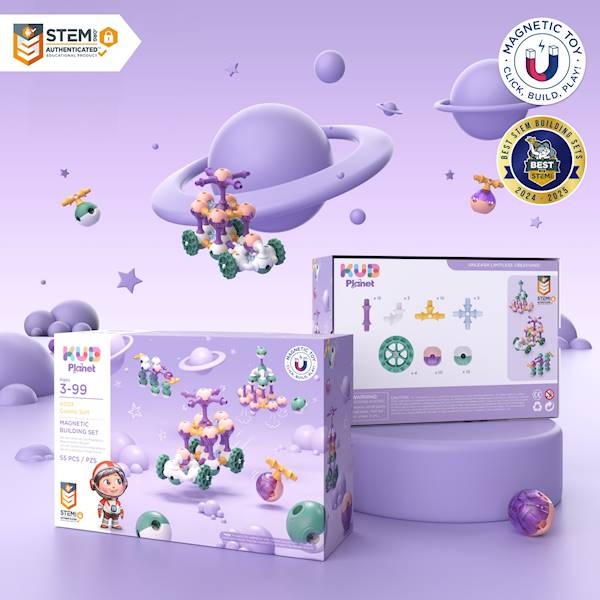 KUB Planet magnetyczne klocki konstrukcyjne 3D 55