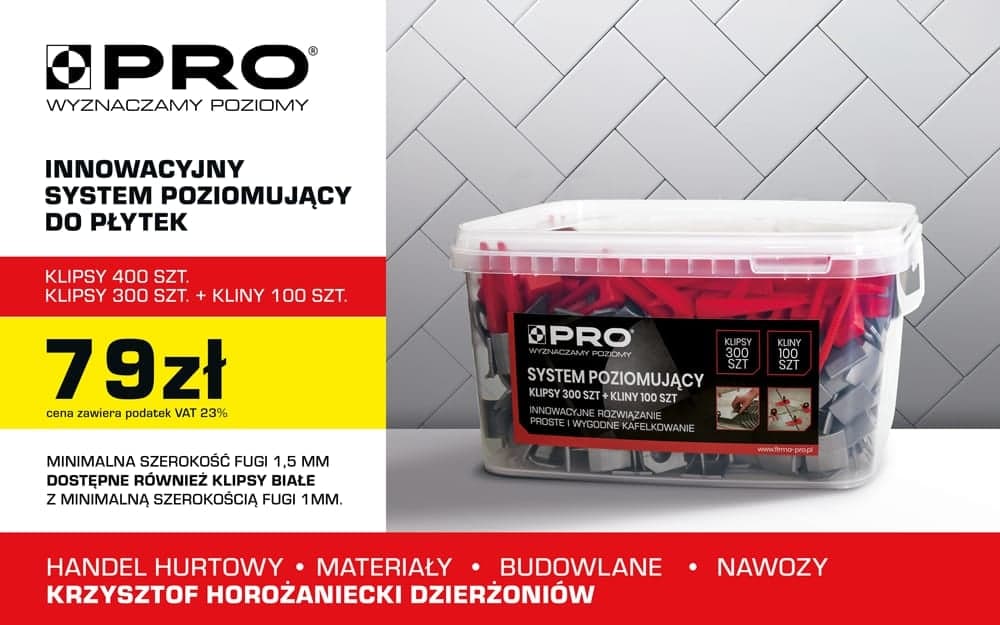 Promocja na systemy poziomujące PRO