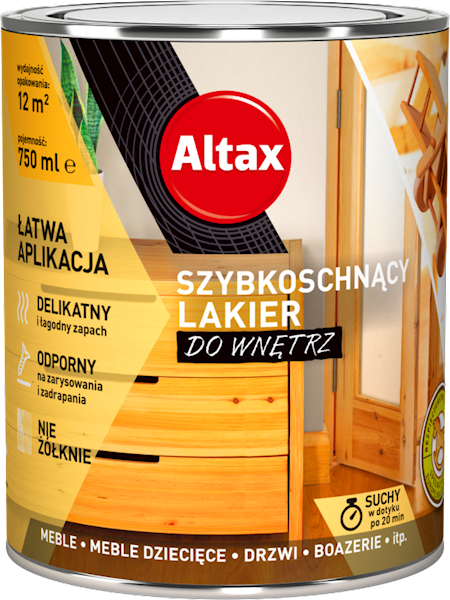 ALTAX SZYBKOSCHNĄCY LAKIER DO WNĘTRZ