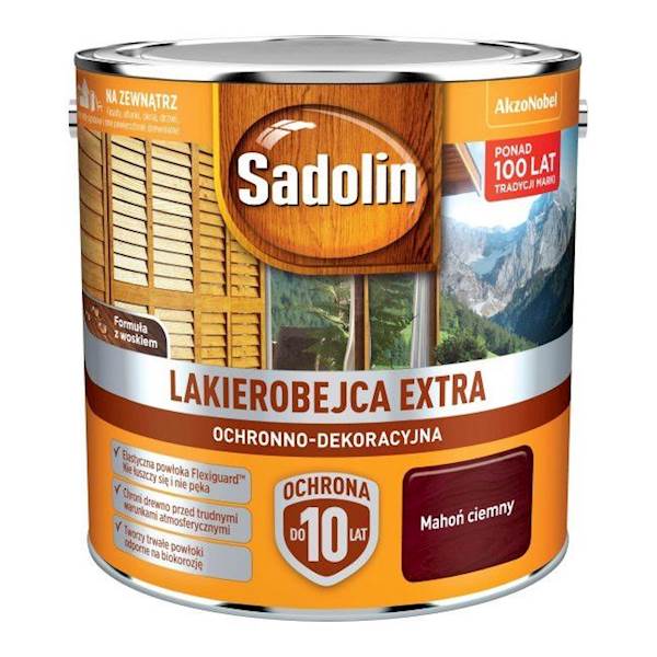 SADOLIN LAKIEROBEJCA EXTRA MAHOŃ CIEMNY 0,75L