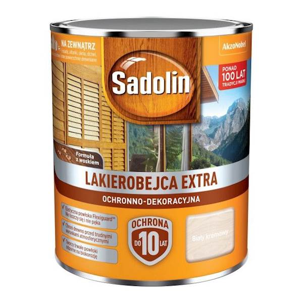 SADOLIN LAKIEROBEJCA EXTRA BIAŁY KREMOWY 2,5L