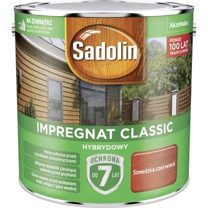 SADOLIN CLASSIC IMPREGNAT SZWEDZKA CZERWIEŃ 0,75L