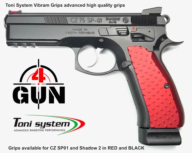 Okładziny długie VIBRAM Czarne do CZ 75 SP01 SH2