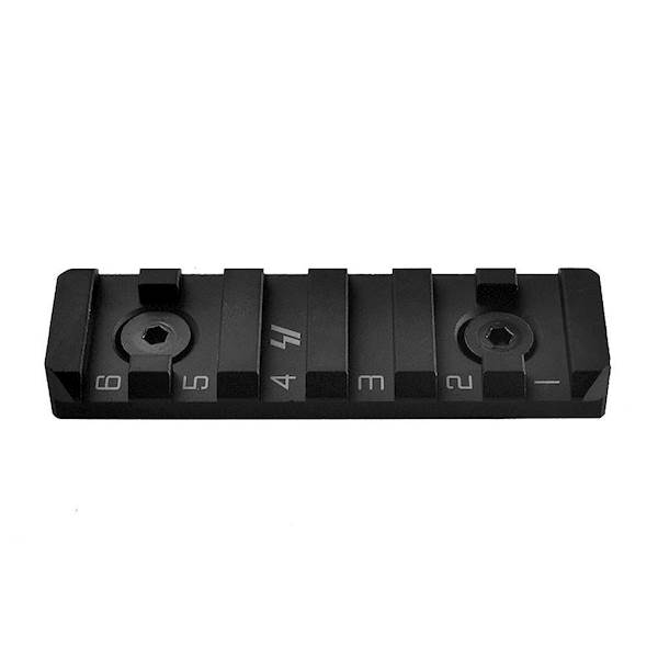 Szyna montażowa M-lok KeyMod 6 slotów aluminium