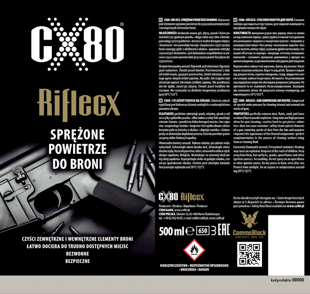 Riflecx Sprężone powietrze do broni 500ml