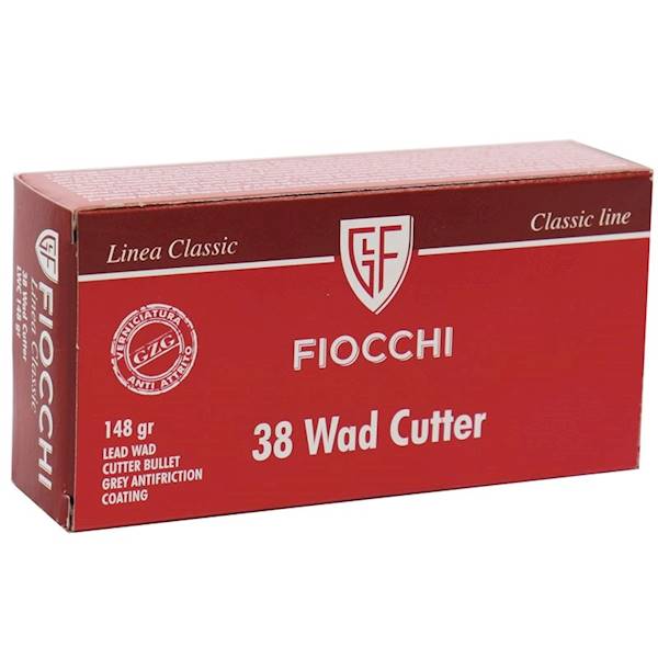 Amunicja FIOCCHI .38 SPL. WAD CUTTER 9,59gr 148gr 