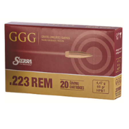 Amunicja GGG .223 HPBT GPR13 69gr 4,47g 1op=20szt