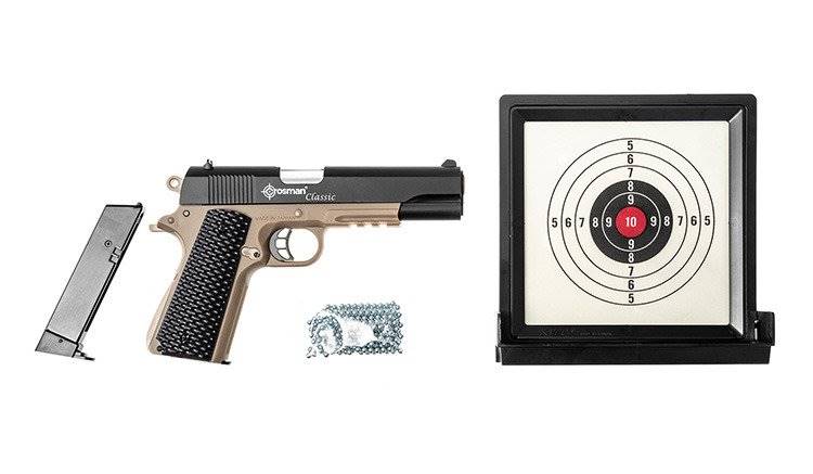 Wiatrówka pistolet Crosman S1911 + tarcza żelowa