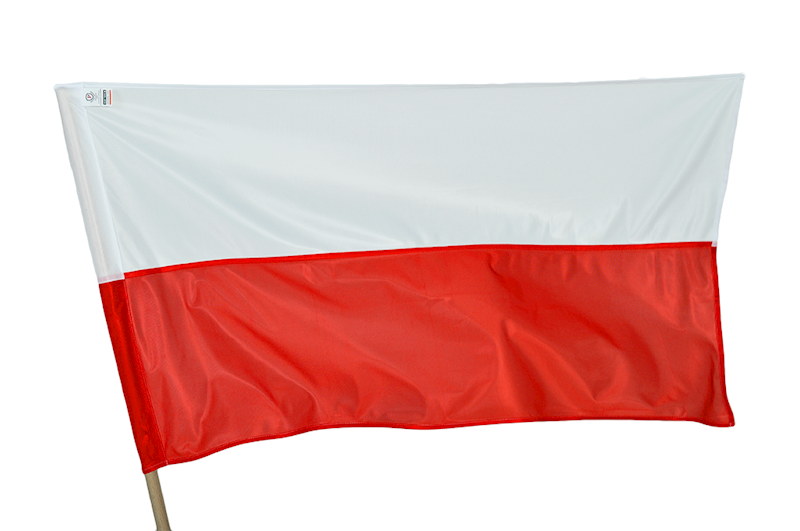 Flaga Polski Basic 112x70 na drzewu bukowym