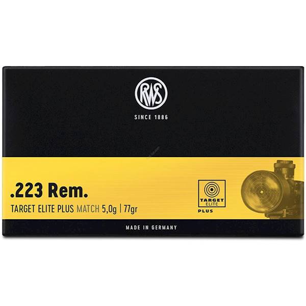 Amunicja RWS kal. .223 Rem. TARGET ELITE PLUS 5,0g