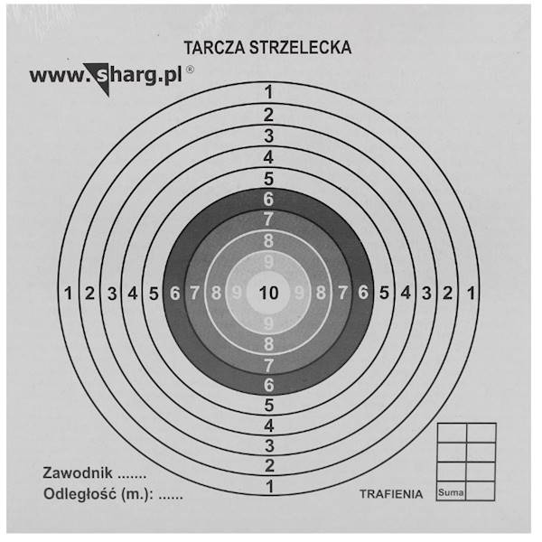 Tarcza sportowa 14x14cm-100szt.