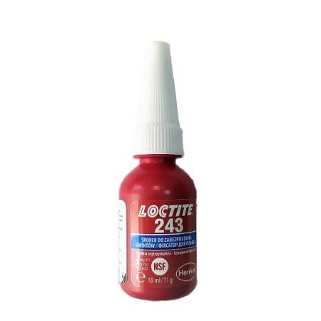 Klej do gwintów Loctite 10 ml średni 243 Niebieski