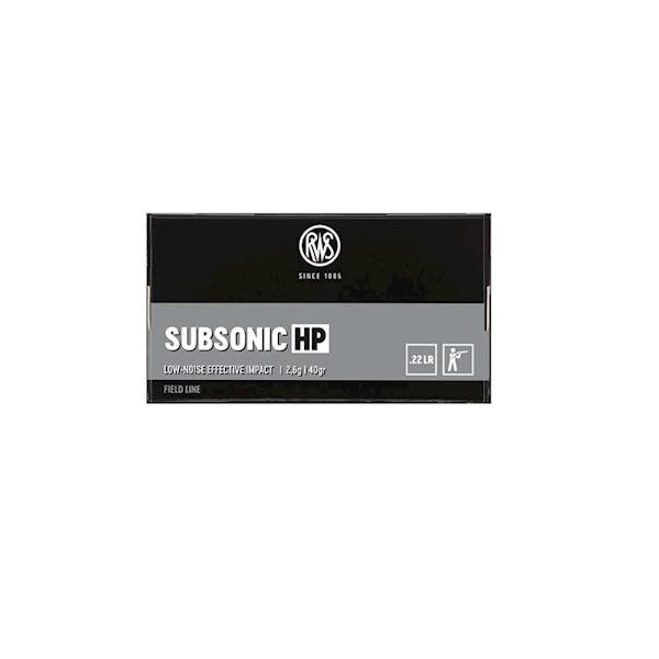 Amunicja RWS kal. .22LR SUBSONIC HP 2,6g/40gr
