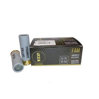 Amunicja 12/70 FAM Pionki Loftka gumowa