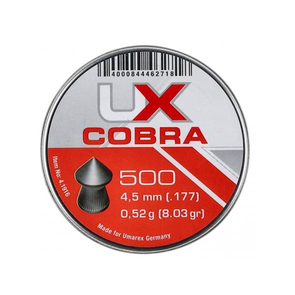 Śrut diabolo Umarex Cobra Pointed Ribbed 4,5mm