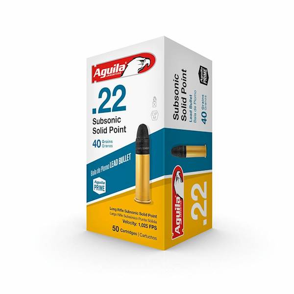 Amunicja AGUILA .22LR Super Subsonic Solid Point