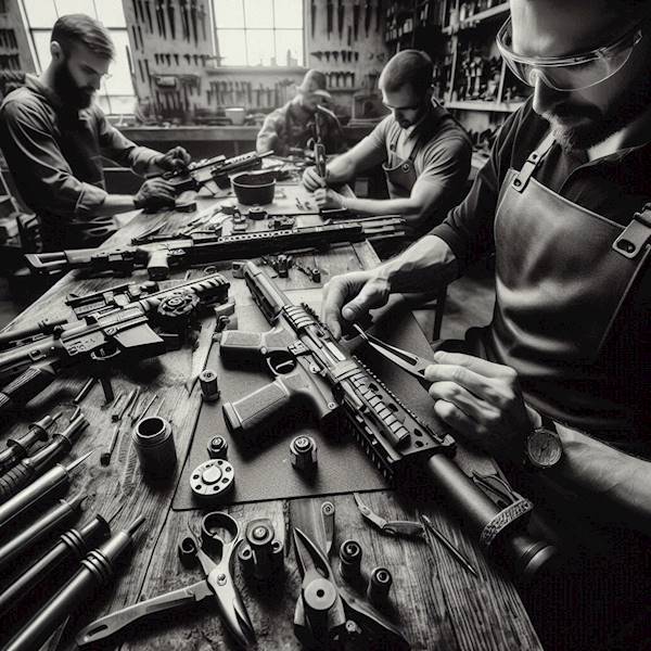 Usługa wykonania portingu w zamku i lufie pistolet
