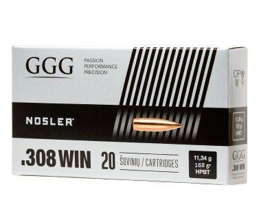 Amunicja GGG .308 HPBT GPX13 168gr 10,9g 1op=20szt