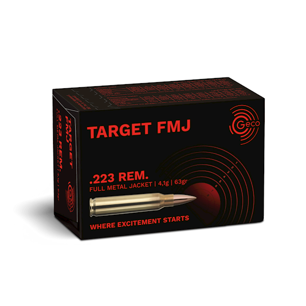Amunicja GECO .223Rem TARGET FMJ 63gr 4,1g 