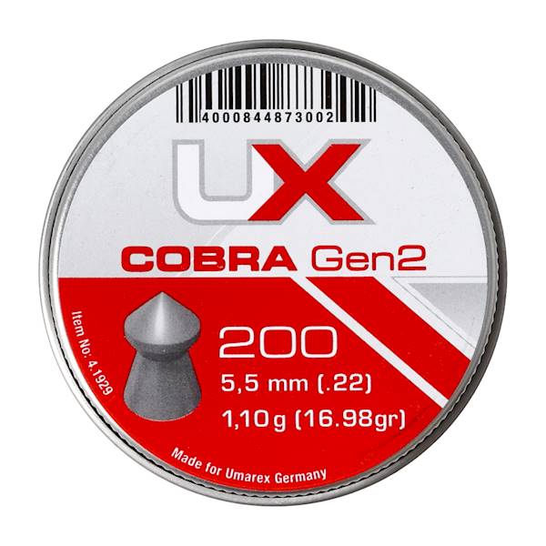 Śrut diabolo UX Cobra gen 2. 5,5 mm 200 szt.