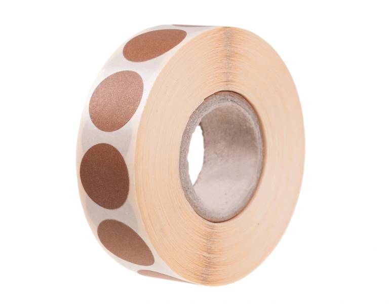 Zaklejki do tarcz białe fi 20mm 2000szt./rolka
