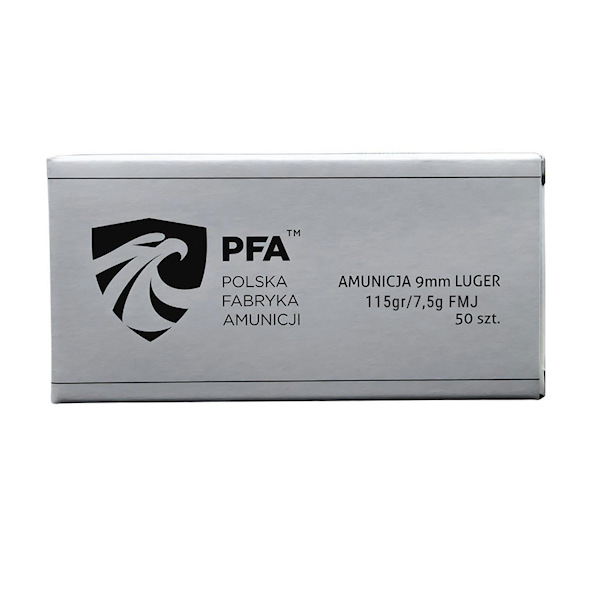 Amunicja 9mm Para FMJ 115gr 7,5g PFA