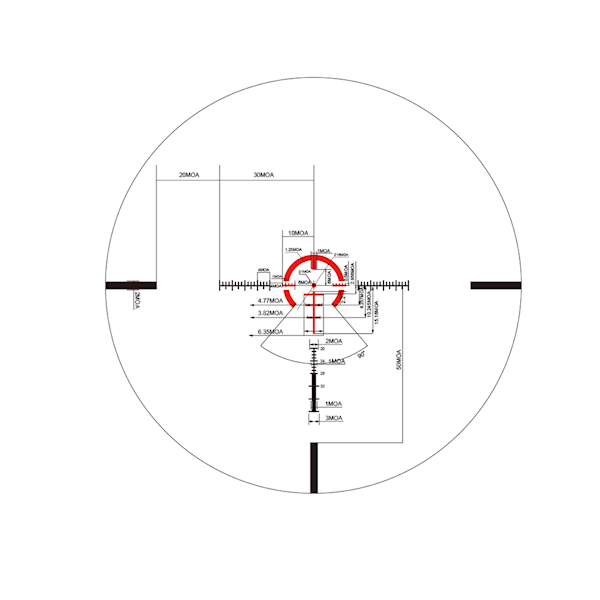 Luneta biegowa Redwin Blackbeast 1-10x24 IR SFP