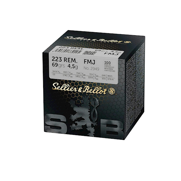 Amunicja S&B .223 Rem. FMJ 4,5g 69gr op.100szt.