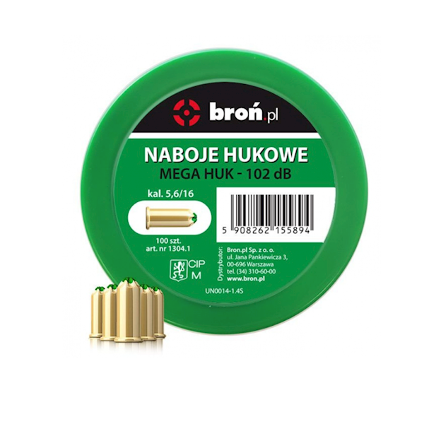 Amunicja hukowa kal. .22 long MEGA HUK 100szt.