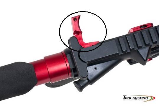 Powiększona dźwignia przeładowania AR15 kolor czer