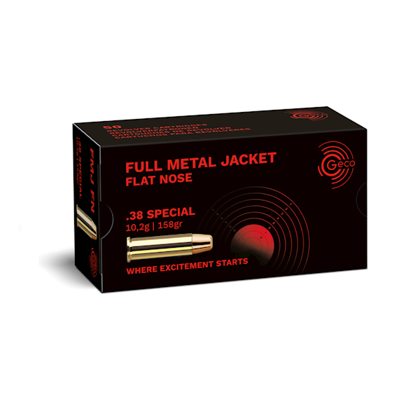 Amunicja GECO kal. .38 Special FMJ FN 10,2g 158gr