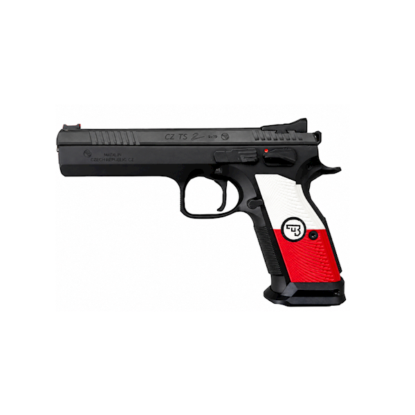 Pistolet CZ TS 2 kal. 9x19 (biało-czerwone okł.)