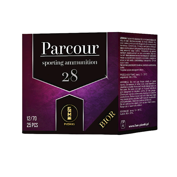 Amunicja 12/70 FAM Pionki Parcour BIOR 28g 8-2,25m