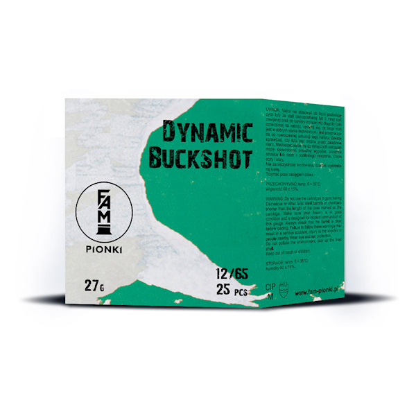Amunicja FAM PIONKI 12/65 DYNAMIC BUCKSHOT 27G