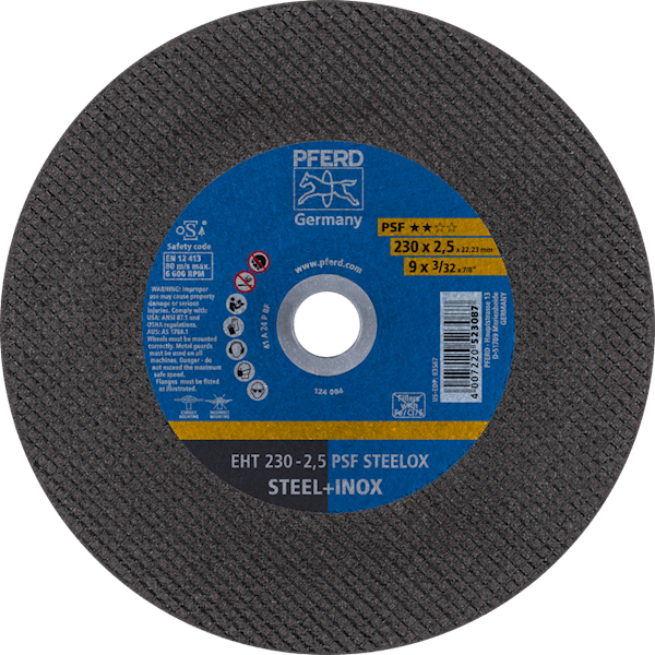 TARCZA 230 X 2,5 PSF STEELOX PFERD