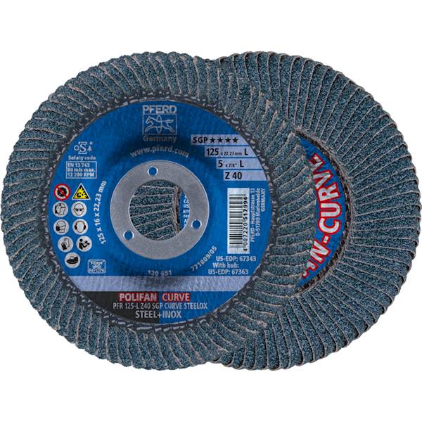 TARCZA LISTKOWA PFR 125 Z 40 SGP - CURVE L PFERD