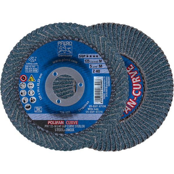 TARCZA LISTKOWA PFR 125 Z 40 SGP - CURVE M PFERD