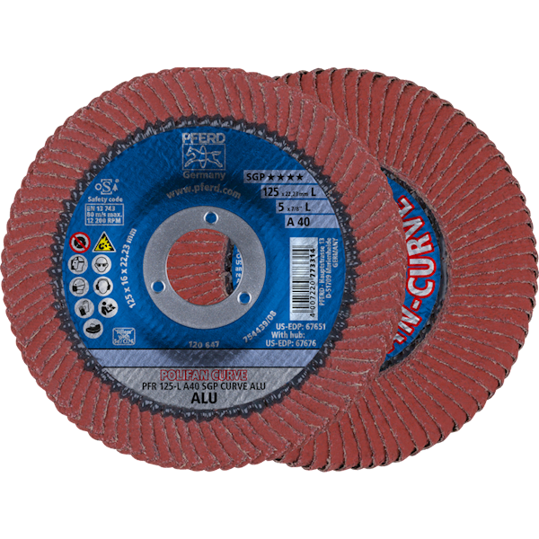 TARCZA LISTKOWA PFR 125 L 40 SGP CURVE ALU  PFERD