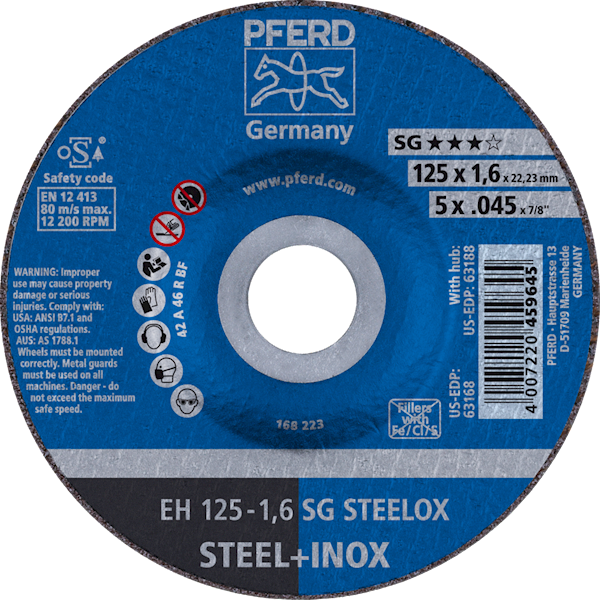 TARCZA 125 X 1,6 SG STEELL PFERD
