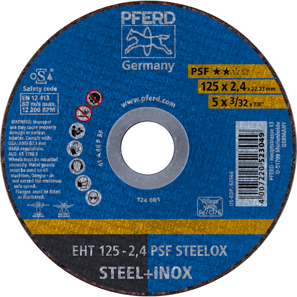 TARCZA 125 X 2,4 PSF STEELOX PFERD