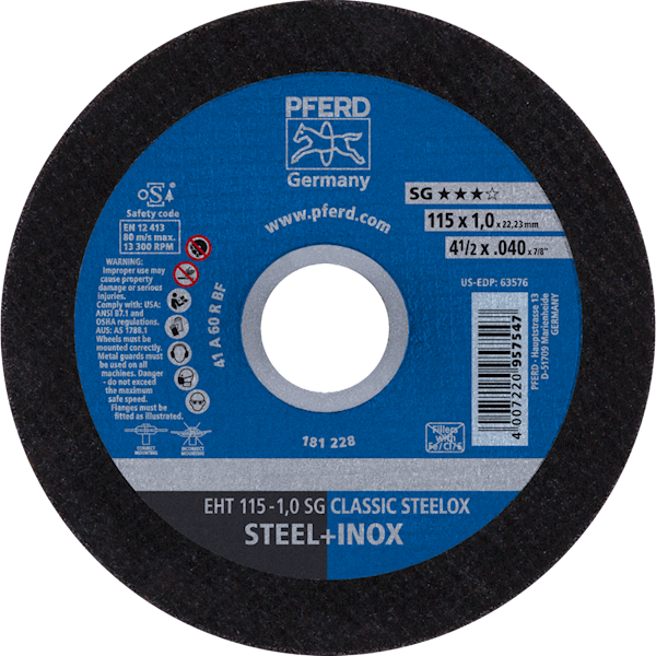 TARCZA 115 X 1,0 SG STEELOX PFERD