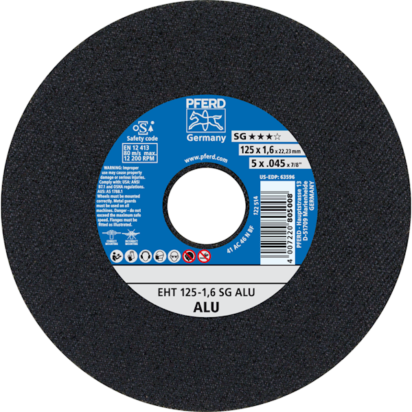 TARCZA 125 X 1.6 ALU SG  PFERD